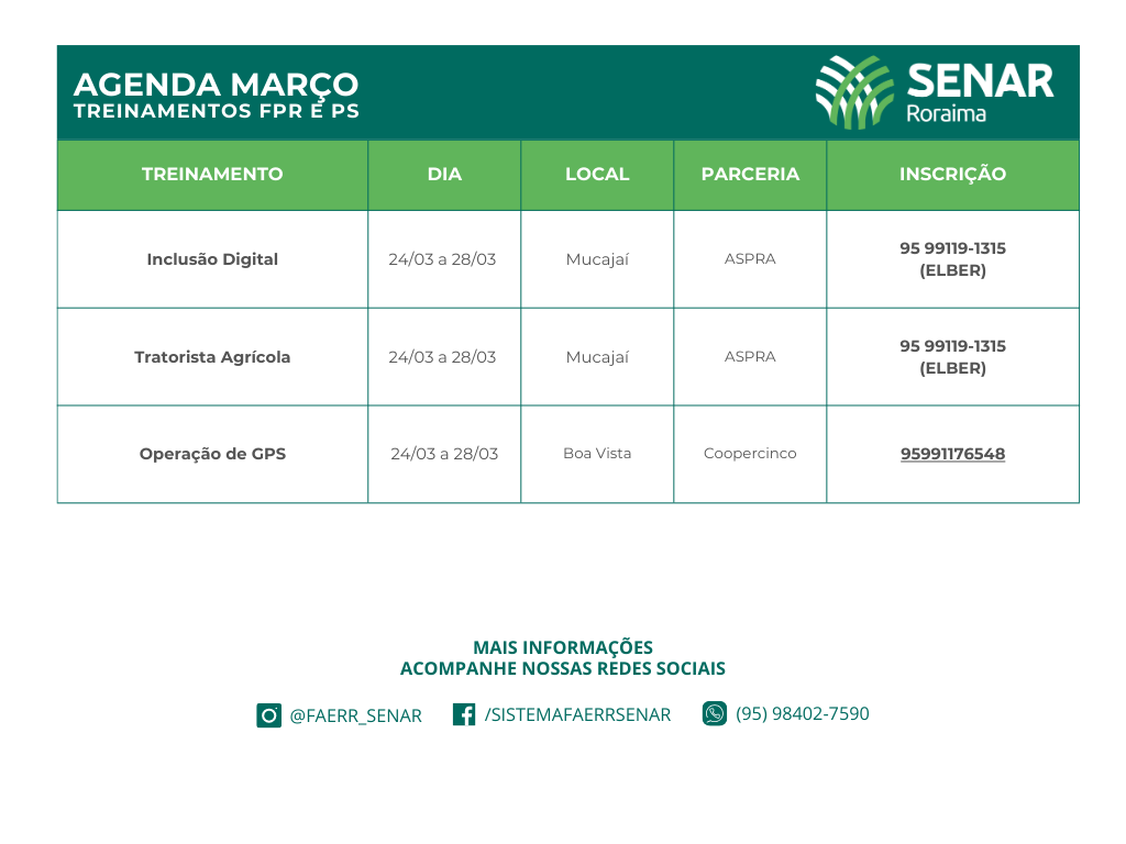 AGENDA SENAR marc 2